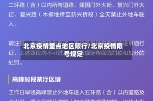 北京疫情重点地区限行/北京疫情限号规定