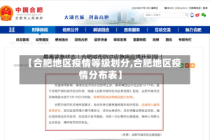 【合肥地区疫情等级划分,合肥地区疫情分布表】