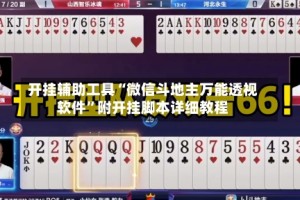 开挂辅助工具“微信斗地主万能透视软件”附开挂脚本详细教程
