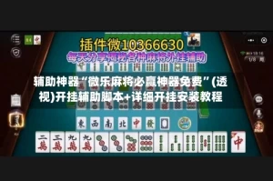 辅助神器“微乐麻将必赢神器免费”(透视)开挂辅助脚本+详细开挂安装教程
