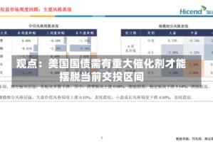 观点：美国国债需有重大催化剂才能摆脱当前交投区间