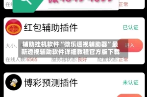 辅助挂机软件“微乐透视辅助器”最新透视辅助软件详细教程官方版下载