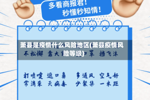 萧县是疫情什么风险地区(萧县疫情风险等级)