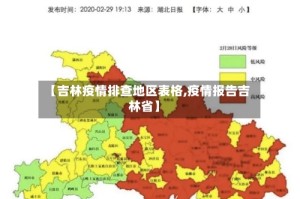 【吉林疫情排查地区表格,疫情报告吉林省】