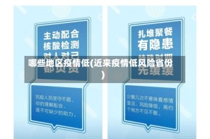 哪些地区疫情低(近来疫情低风险省份)