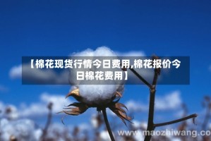 【棉花现货行情今日费用,棉花报价今日棉花费用】