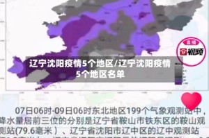 辽宁沈阳疫情5个地区/辽宁沈阳疫情5个地区名单