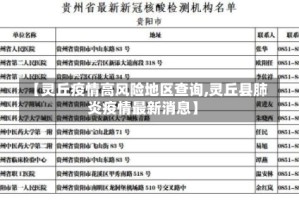 【灵丘疫情高风险地区查询,灵丘县肺炎疫情最新消息】