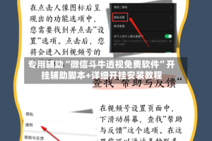 专用辅助“微信斗牛透视免费软件”开挂辅助脚本+详细开挂安装教程