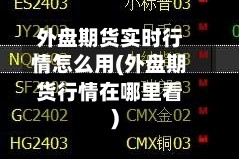 外盘期货实时行情怎么用(外盘期货行情在哪里看)