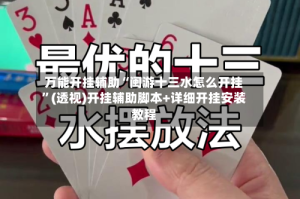 万能开挂辅助“闽游十三水怎么开挂”(透视)开挂辅助脚本+详细开挂安装教程