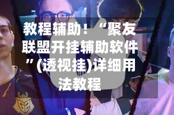 教程辅助！“聚友联盟开挂辅助软件”(透视挂)详细用法教程
