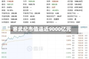 寒武纪市值逼近9000亿元