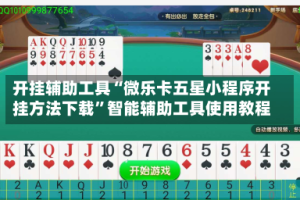开挂辅助工具“微乐卡五星小程序开挂方法下载”智能辅助工具使用教程