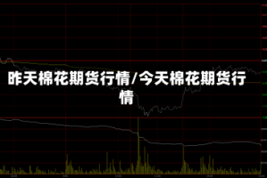 昨天棉花期货行情/今天棉花期货行情