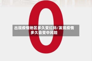 出现疫情地区多久变红码/发现疫情多久会变中风险