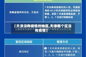 【天津没有疫情的地区,天津哪个区没有疫情】