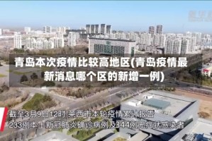 青岛本次疫情比较高地区(青岛疫情最新消息哪个区的新增一例)