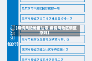 【疫情风险地区注意,疫情风险区调整原则】
