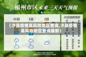【沙县疫情高风险地区查询,沙县疫情高风险地区查询最新】
