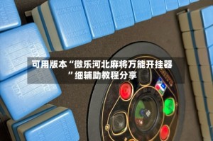 可用版本“微乐河北麻将万能开挂器”细辅助教程分享