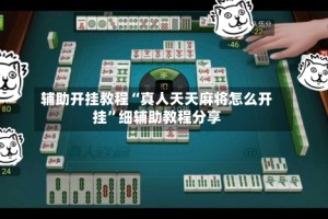 辅助开挂教程“真人天天麻将怎么开挂”细辅助教程分享