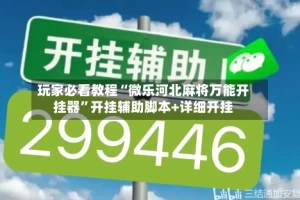玩家必看教程“微乐河北麻将万能开挂器”开挂辅助脚本+详细开挂