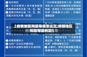 【疫情地区风险等级怎么定,疫情地区风险等级判定】