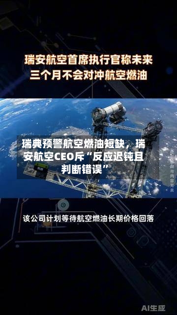 瑞典预警航空燃油短缺，瑞安航空CEO斥“反应迟钝且判断错误	”-第1张图片