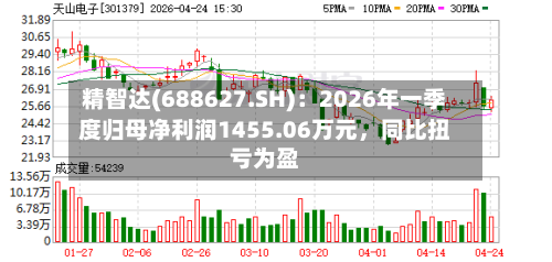 精智达(688627.SH)：2026年一季度归母净利润1455.06万元，同比扭亏为盈-第1张图片