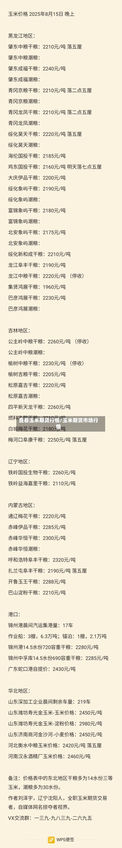查看玉米期货行情/玉米期货市场行情-第1张图片