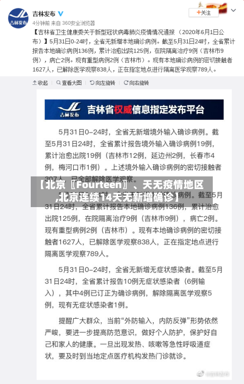 【北京〖Fourteen〗、天无疫情地区,北京连续14天无新增确诊】-第1张图片