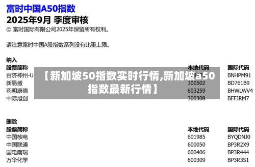 【新加坡50指数实时行情,新加坡a50指数最新行情】-第1张图片