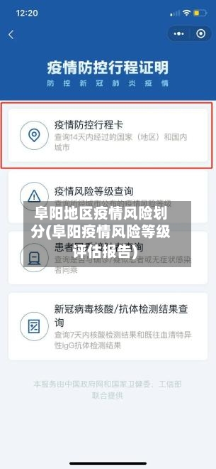 阜阳地区疫情风险划分(阜阳疫情风险等级评估报告)-第1张图片