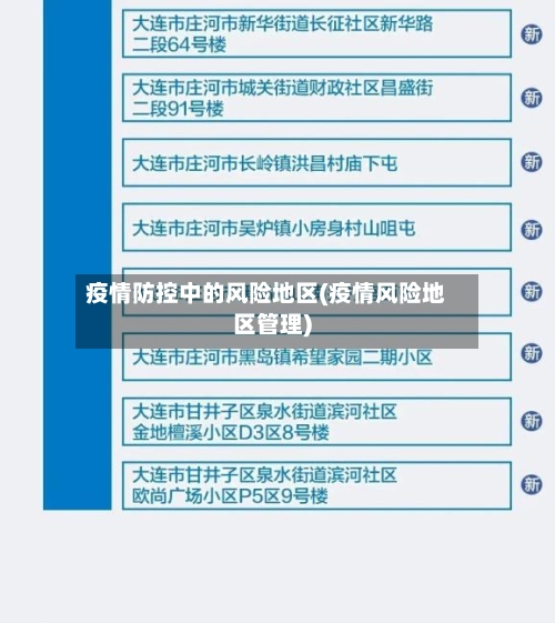 疫情防控中的风险地区(疫情风险地区管理)-第1张图片