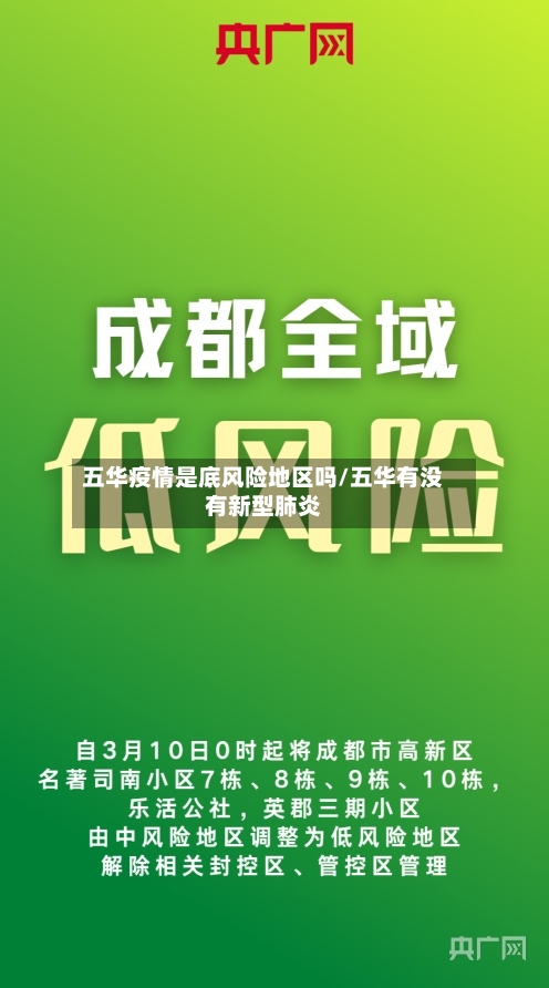 五华疫情是底风险地区吗/五华有没有新型肺炎-第1张图片