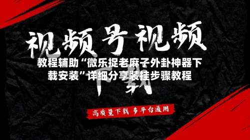 教程辅助“微乐捉老麻子外卦神器下载安装	”详细分享装挂步骤教程-第1张图片