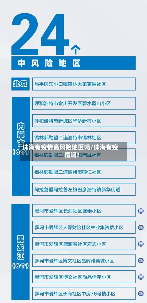 珠海有疫情高风险地区吗/珠海有疫情嘛?-第1张图片