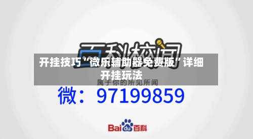 开挂技巧“微乐辅助器免费版”详细开挂玩法-第1张图片