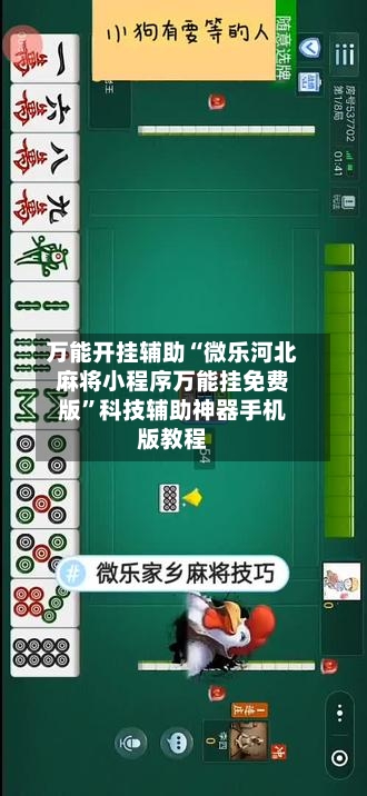 万能开挂辅助“微乐河北麻将小程序万能挂免费版”科技辅助神器手机版教程-第1张图片