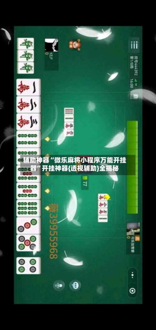 辅助神器“微乐麻将小程序万能开挂器”开挂神器{透视辅助}全揭秘-第1张图片