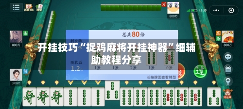开挂技巧“捉鸡麻将开挂神器”细辅助教程分享-第1张图片