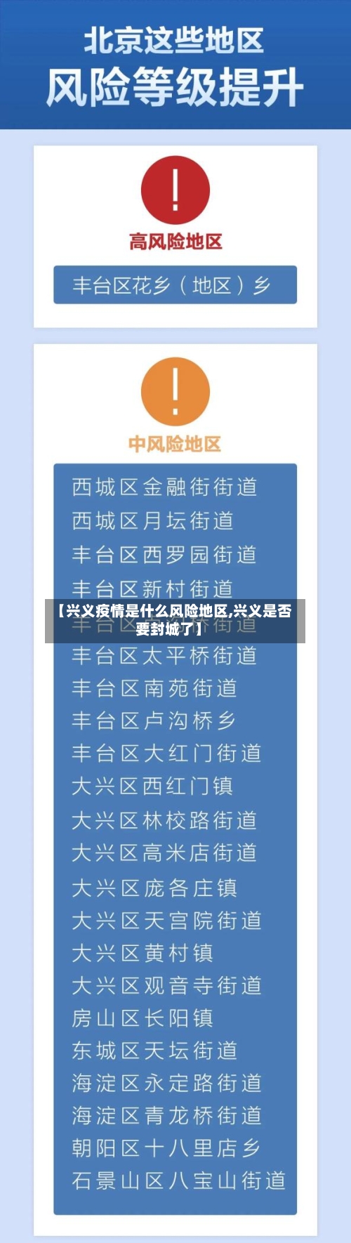 【兴义疫情是什么风险地区,兴义是否要封城了】-第1张图片