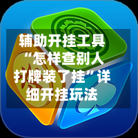辅助开挂工具“怎样查别人打牌装了挂”详细开挂玩法-第1张图片