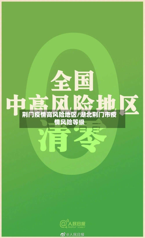 荆门疫情高风险地区/湖北荆门市疫情风险等级-第1张图片
