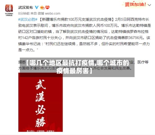 【哪几个地区最抗打疫情,哪个城市的疫情最厉害】-第1张图片