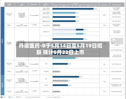 丹诺医药-B于5月14日至5月19日招股 预计5月22日上市-第1张图片