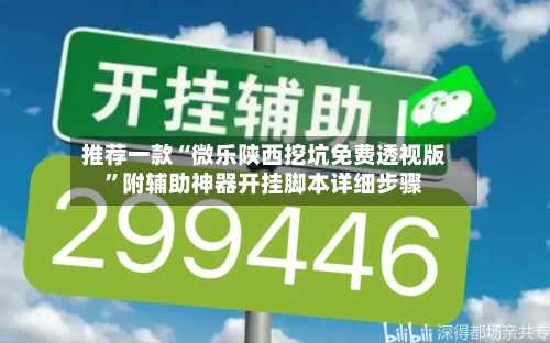 推荐一款“微乐陕西挖坑免费透视版”附辅助神器开挂脚本详细步骤-第1张图片