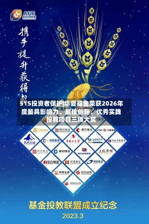 515投资者保护|华夏基金荣获2026年度最具影响力、最佳创新	、优秀实践投教项目三项大奖-第1张图片