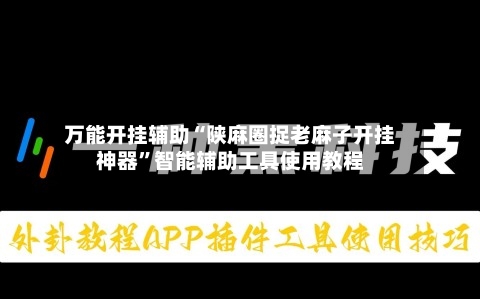 万能开挂辅助“陕麻圈捉老麻子开挂神器”智能辅助工具使用教程-第1张图片